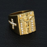 Gold Jesus Ring nz