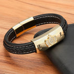 Gold leather bracelet nz