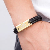 Gold leather bracelet nz