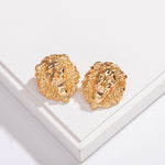 Gold lion earrings nz