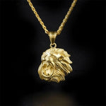 Gold lion head pendant men’s nz