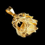 Gold lion head pendant men’s nz