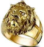 Gold lion head ring nz