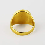 Gold lion masculine ring nz
