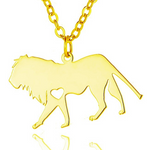 Gold lion necklace nz