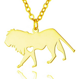 Gold lion necklace nz