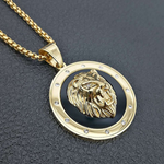 Gold Lion Pendant for Men nz