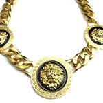 Gold lion pendant necklace nz