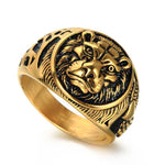 Gold lion ring nz