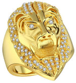 Gold majestic lion ring 57 mm nz