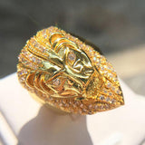 Gold majestic lion ring nz