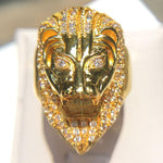 Gold majestic lion ring nz