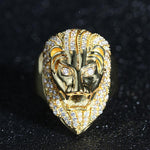 Gold majestic lion ring nz