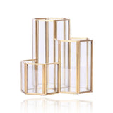 Gold makeup brush holder Golden nz