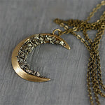 Gold moon necklace nz