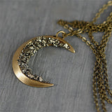 Gold moon necklace nz