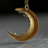 Gold moon necklace nz