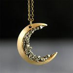 Gold moon necklace nz