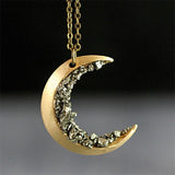 Gold moon necklace nz