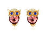 Gold owl earrings nz