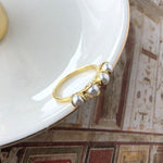 Gold pearl necklace Ring nz