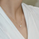 Gold pearl pendant nz