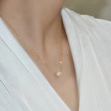 Gold pearl pendant nz