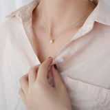Gold pendant with cultured pearl nz