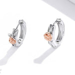Gold pink flower earrings nz