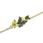 Gold plated butterfly bracelet nz