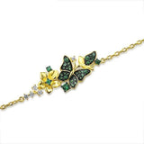 Gold plated butterfly bracelet nz
