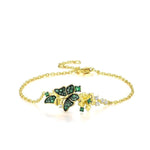 Gold plated butterfly bracelet nz