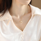 Gold plated pearl necklace Golden nz