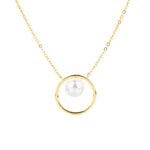 Gold plated pearl necklace Golden nz