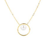 Gold plated pearl necklace Golden nz