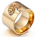 Gold plated tree of life ring nz