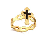Gold religious ring 52 mm nz