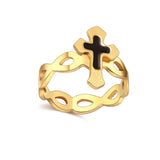 Gold religious ring 52 mm nz