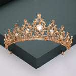 Gold rhinestone tiara nz