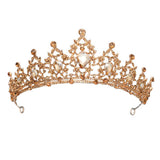 Gold rhinestone tiara nz