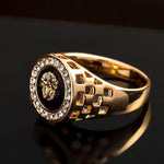 Gold ring with a lion’s head nz