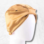 Gold satin night bonnet nz
