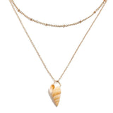 Gold shell necklace nz