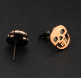 Gold skull earrings nz