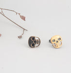 Gold skull earrings nz