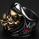 Gold skull ring nz