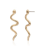 Gold snake drop earrings nz