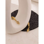 Gold snake earrings with multicoloured diamonds nz