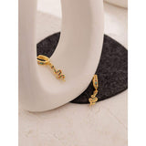 Gold snake earrings with multicoloured diamonds nz