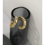Gold snake scale earrings nz